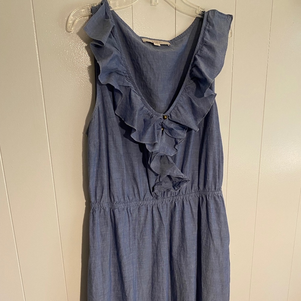 Anne Taylor Loft Women's Sleeveless Cotton Summer Dress Size 14